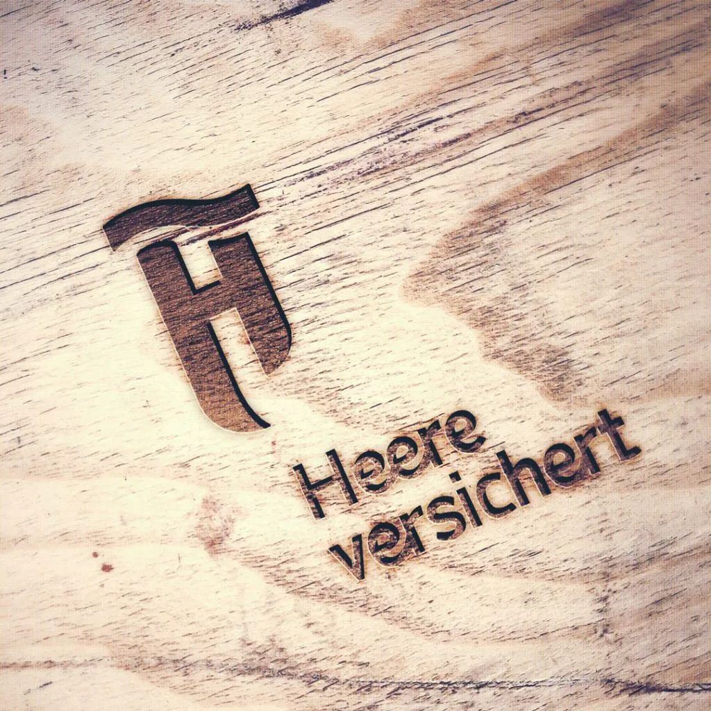 Heere versichert, Logo, Bildmarke, Wortmarke