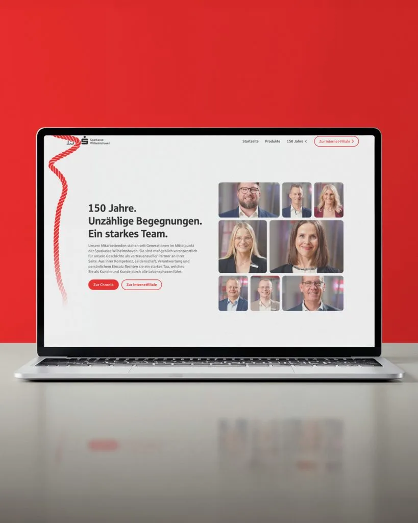 150 Jahre Sparkasse Wilhelmshaven: Unsere Website